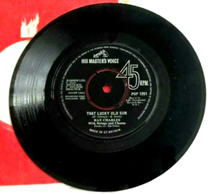 RAY CHARLES, THAT LUCKY OLD SUN, 1963 HMV LABEL, JAZZ,R&B, VINYL N/M, SLEEVE EX. - Picture 1 of 1