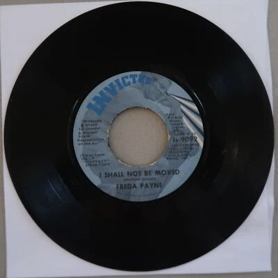 FREDA PAYNE I SHALL NOT BE MOVED/BRING THE BOYS HOME INVICTUS VINYL 45 VG 28-129 Foto 1 de 2