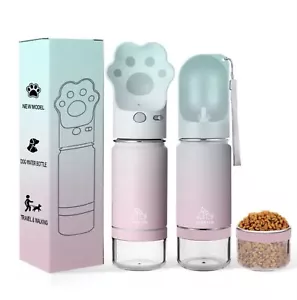 2 in 1 pet water bottle 14oz - Picture 1 of 3