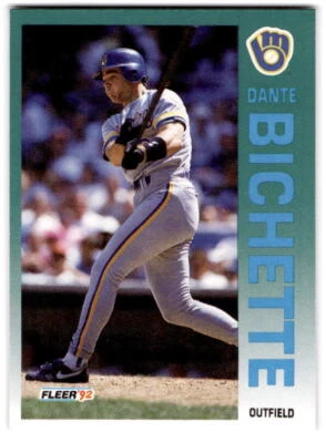 Dante Bichette 1992 Fleer #173 Milwaukee Brewers - Image 1 of 2