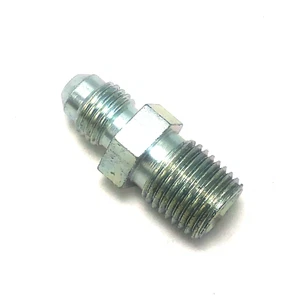 Adaptador de montaje Fragola recto 4 AN macho a 1/4" NPT macho acero óxido de zinc - Imagen 1 de 5