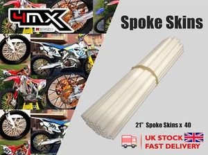 Wheel Spoke Protectors White 21" fits Honda CRF230 L-8,9 08-09 - Picture 1 of 1