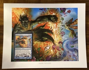 MTG✨Artist Signed FAERIE TRICKERY Artist Proof CARD/PRINT✨Lorwyn 2007 T. NIELSEN - Picture 1 of 15