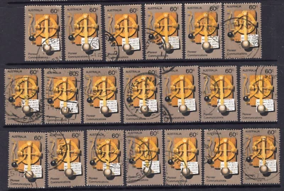 1972 60c Pioneer Morse Key Switch Telegraph Stamps Australia USED STAMP LOT x 20 - Image 1 of 2