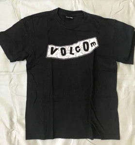 Volcom T-Shirt Boys Large Black Crew Neck Short Sleeve - Picture 1 of 5