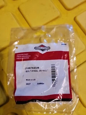 Болт колеса палубы 2108765SM FERRIS 2108765 Briggs & Stratton - Изображение 1 из 2