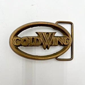 Hebilla de cinturón de latón vintage para motocicleta Honda Goldwing - Imagen 1 de 3