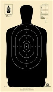B-34 25-Yard Police Pistol Silhouette, 14" x 24", Available in choice of colors - Picture 1 of 11