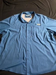 Magellan Sportswear Used Short Sleeved Button Up Fishing Shirt Mens 3xl - Picture 1 of 3