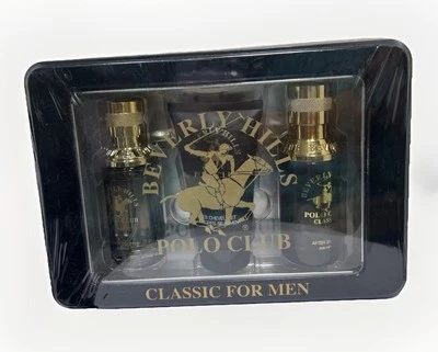 BEVERLY HILLS POLO CLUB Clásico Para Hombre Juego de Regalo 3 piezas - NUEVO SELLADO Foto 1 de 4