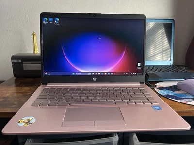 HP Laptop 14-cf2xxx Intel Celeron N4120 4GB RAM 64GB SSD 14” Windows 11 - Image 1 of 4