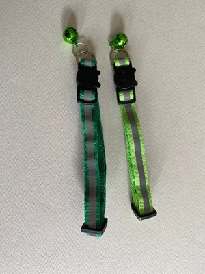 Lot de 2 colliers pour chat réfléchissants et détachables - Photo 1/2