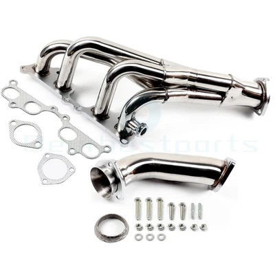 FOR 95-01 TOYOTA TACOMA 2.4/2.7 L4 TRI-Y STAINLESS STEEL HEADER EXHAUST MANIFOLD - Image 1 of 4