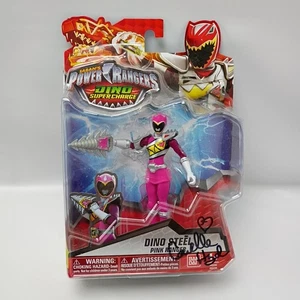 Dino Super Charge Dino Steel Pink Power Ranger Action Figure Signed  - Picture 1 of 3
