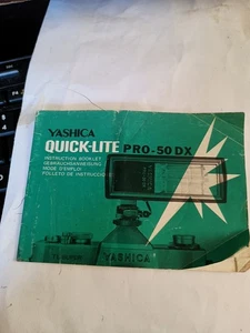 Yashica quick-lite pro 50DX libretto brochure manuale SOLO H2 - Foto 1 di 1