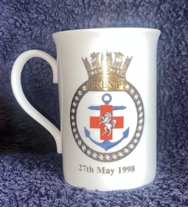 ROYAL NAVY - HMS Kent MUG - 1998 - VGC - Picture 1 of 7