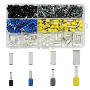 390pcs 8 Sizes Wire Ferrules Kit AWG (2 4 6 8 10 12 14 16) Wire Ferrules Kits... - Picture 1 of 7