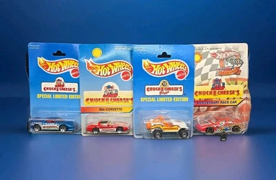 4 autos Jeep Corvette Hot Wheels Chuck E Cheese’s de la década de 1990 edición especial limitada Foto 1 de 4