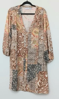 Susan Graver Passport Staubtuch Damengröße 2XP bedruckt St Tropez gewebt gebraucht  - Bild 1 von 4