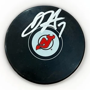 Dougie Hamilton signed handsigniert New Jersey Devils Logo Puck - Bild 1 von 2
