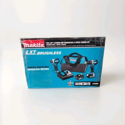 Makita XT269M 18V LXT 1/2" Hammer Driver-Drill & Impact Driver Combo Kit 4ah New - Image 1 of 4