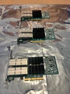 Qty.3 Mellanox CX354A Dual-Port 40GbE QSFP PCIe Network Card - Picture 1 of 4