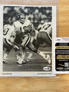 JOE MONTANA AUTOGRAPHED SIGNED 8x10 PHOTO SAN FRANCISCO 49ERS JSA - CH28027 - Picture 1 of 1