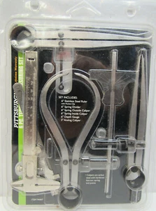 Tech Measuring Set 6 Pc Pittsburgh 94447 - gauges and calipers NOS Open Box b16 - Picture 1 of 6