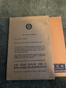 1934 Buick Owners Manual Original Second Edition - Bild 1 von 9