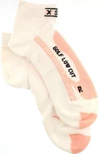 X-SOCKS GOLF Low Cut Women's MSRP $32 US 7.5 - 9 EU 39 - 40 Pair White Pink NEW - Picture 1 of 4