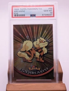 1999 Pokemon Topps T.V. Arcanine Foil #59 PSA Gem Mint 10 - Picture 1 of 2