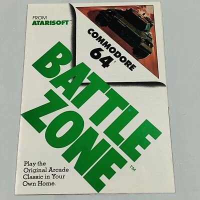 Commodore 64 Battlezone C64 Manual Only  - Image 1 of 4