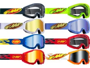 100% FMF Vision PowerCore Flame Assault Goggles Adult Youth MX/ATV/UTV Dirt Bike - Picture 1 of 54