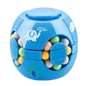 Magic Beans Toy Rotating Cube Fidget Spinner Finger Hand Toy Square - Picture 1 of 12