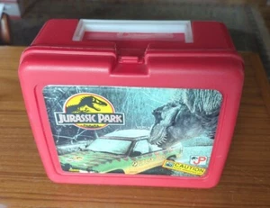 Vintage 1990s Thermos Jurassic Park Kids Lunchbox Lunch Box NO THERMOS - Picture 1 of 7