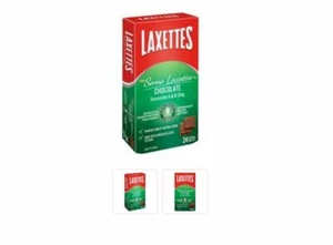 Laxettes Senna Chocolate Squares Laxatives 24 Pack - 2pack - Picture 1 of 1