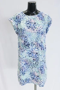 Jones New York Women's Petite Printed Swing Dress LC7 NYC White/Blue Size PS NWT - Picture 1 of 4