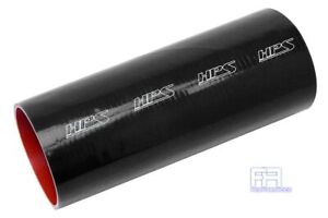 1X HPS (5-1/2" 140mm ID) 6" Long 6-ply Silicone Straight Coupler Hose Black