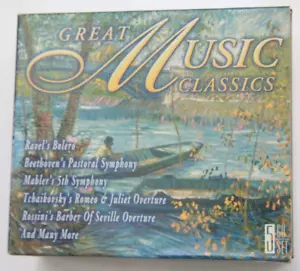 Great Music Classics 5-CD Box Set Beethoven Mabler Tchaikovsky Rossini WS144 - Picture 1 of 5