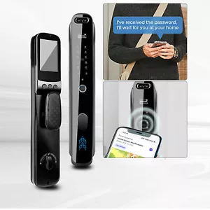 Digital Password Electronic Locks Unlock Fingerprint Smart Door Lock With Camera - Picture 1 of 10
