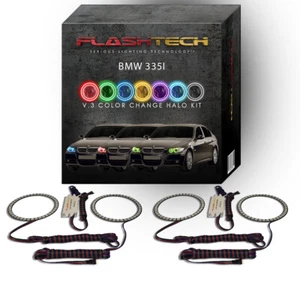 Kit de anillo halo LED cambiante multicolor RGB para faros BMW 335i 2006-2008 - Imagen 1 de 5