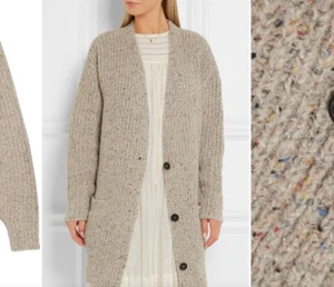 Isabel Marant Etoile Oversized Wool Cardigan 40/L Long Sleeve V-Neck - Picture 1 of 16