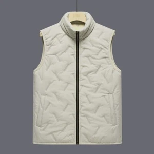 Men's Waistcoat Thermal Cotton Vest Fashion Thick Warm Casual Sleeveless Jackets - Picture 1 of 23