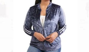 NEW Juniors' 1X Crushed Velvet Bomber Jacket  "NEW in PACKAGE"  - Picture 1 of 2