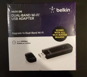 USED Belkin N450 DB / N600 DB Wireless Dual Band Wi-Fi USB Adapter - Picture 1 of 5