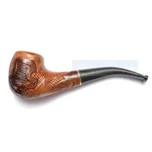 Pipa/pipas/pipa para fumar de madera hecha a mano Knight tallada a mano para filtro de 9 mm - Imagen 1 de 3