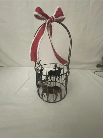 Prancing Buck Wire Basket | Color: Tan/Brown | Size: 13x9x7 Cover