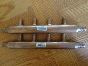 Lot of 2 SCM SharkBite 3/4"  x 1/2" Open Copper PEX 4 Port Manifold Crimp F1807 - Picture 1 of 5