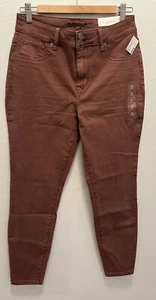 Maurices High Rise Denim Flex Jegging Stretch Mauve Jeans Womens Size M Short - Picture 1 of 6
