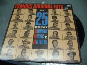 FAMOUS ORIGINAL HITS by 25 GREAT COUNTRY MUSIC  ARTISTS  1965 MONO MCA 712  - Picture 1 of 5